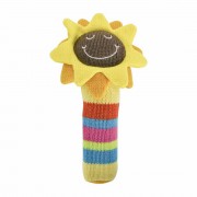 Knit Hand Rattle - Sunflower